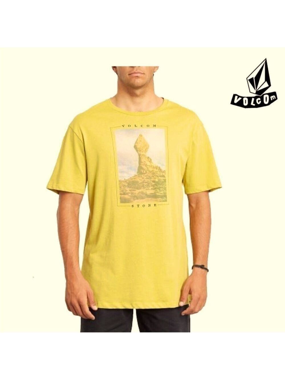 VOLCOM STONE STACK Men’s Large Buttery Soft Organic Cotton T-SHIRT